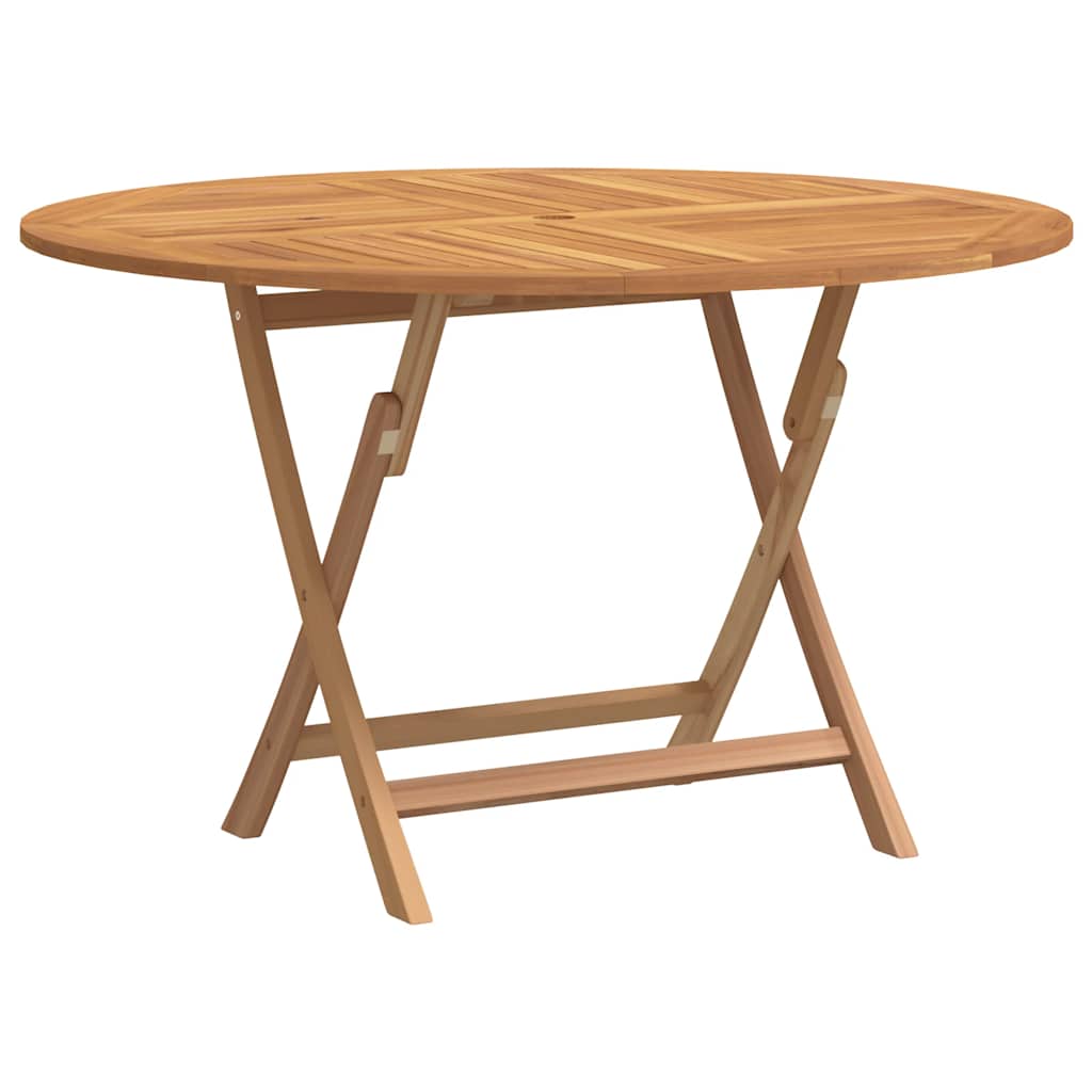 vidaXL Gartentisch Klappbar Ø 110x75 cm Massivholz Teak