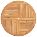 vidaXL Gartentisch Klappbar Ø 110x75 cm Massivholz Teak