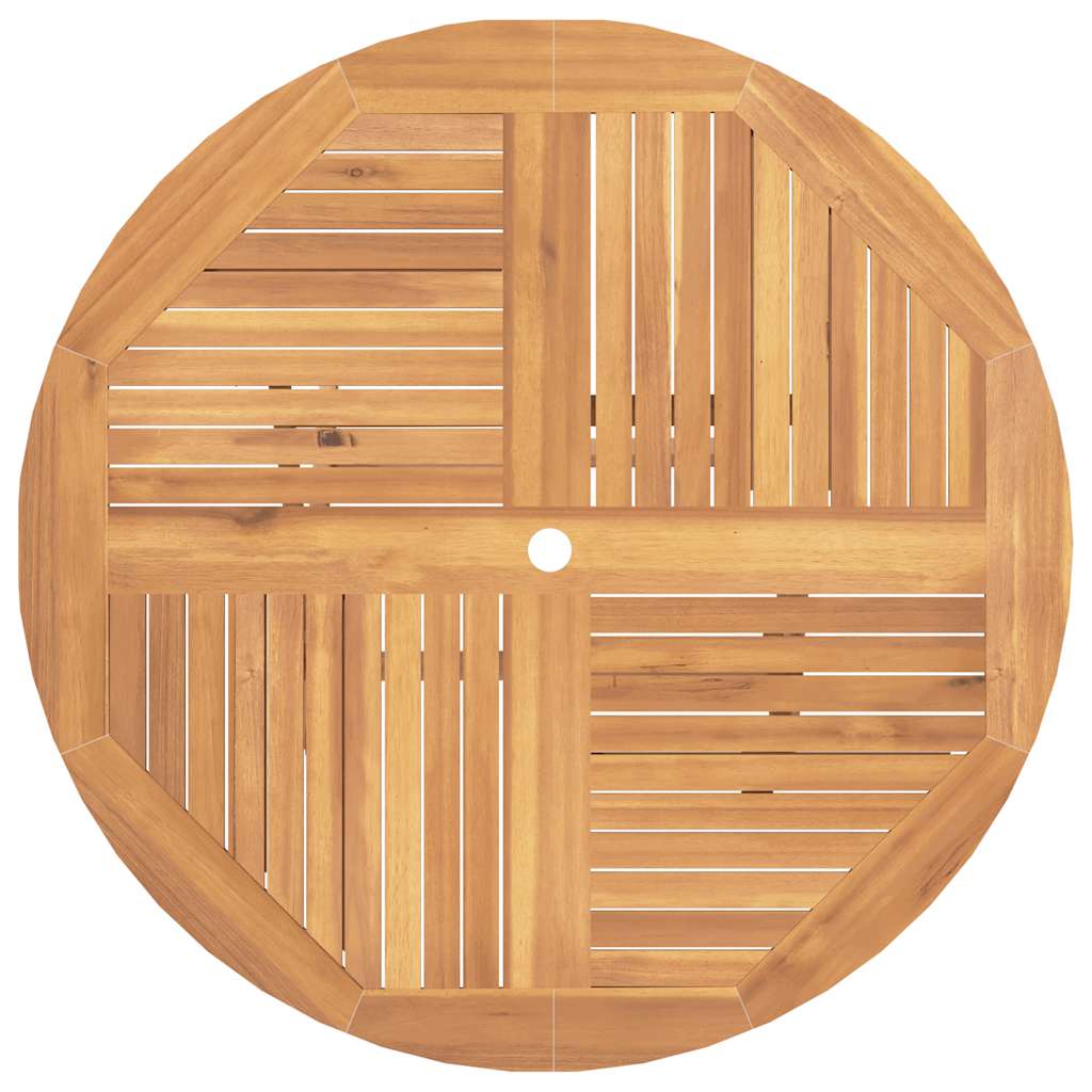 vidaXL Gartentisch Klappbar Ø 110x75 cm Massivholz Teak