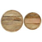 vidaXL 2-tlg. Couchtisch-Set Massivholz Mango