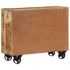 vidaXL Sideboard 80x30x65 cm Massives Raues Mangoholz