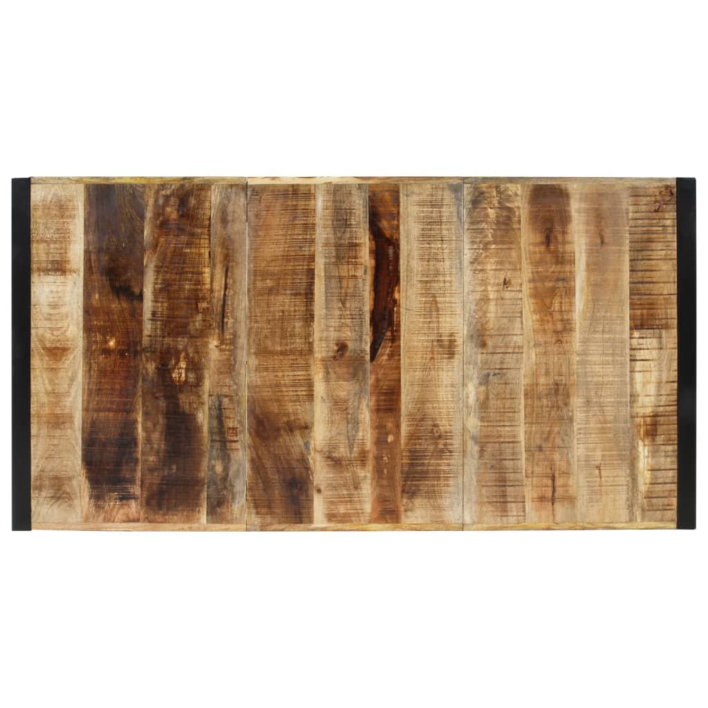 vidaXL Esstisch 175x90x76 cm Raues Massivholz Mango