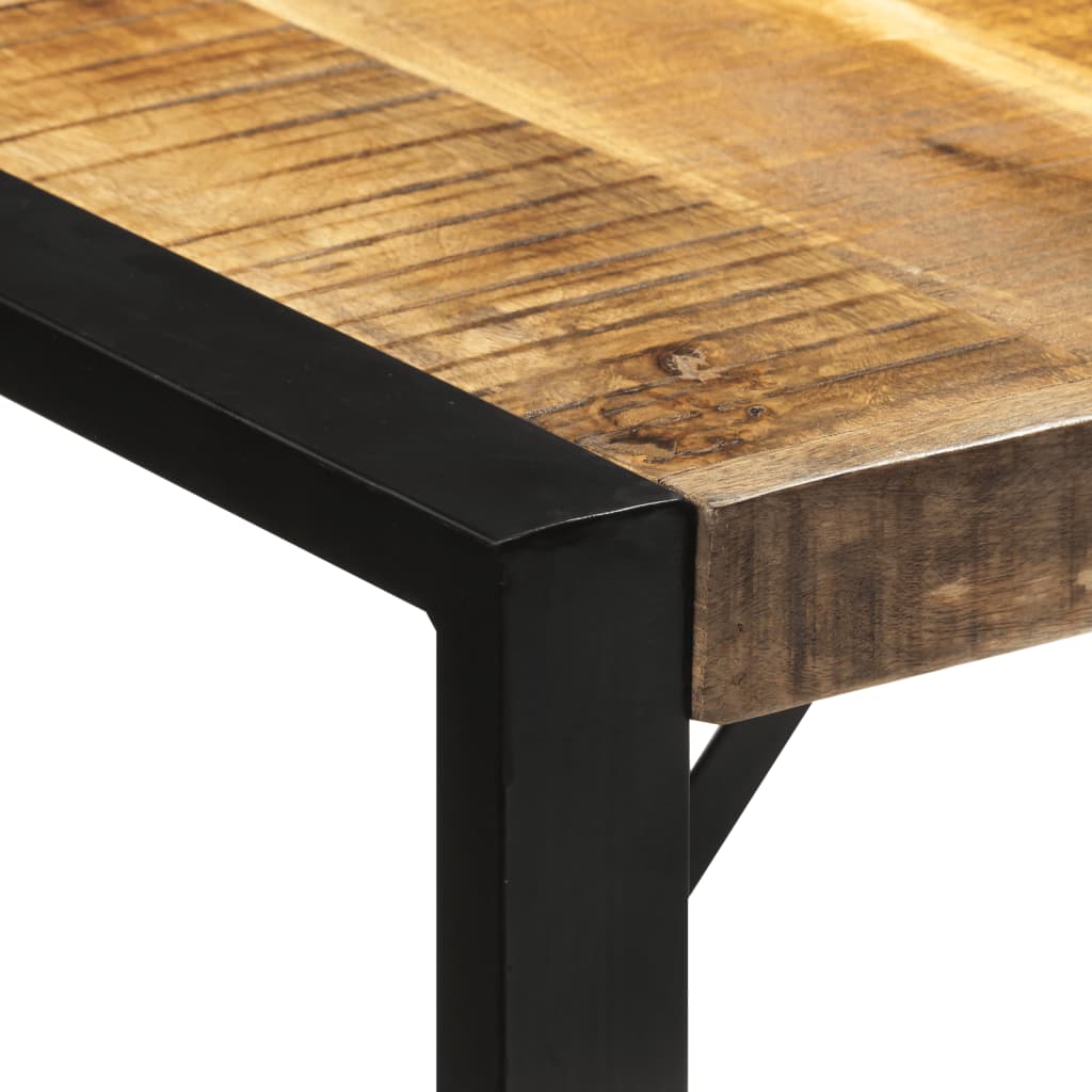 vidaXL Esstisch 175x90x76 cm Raues Massivholz Mango