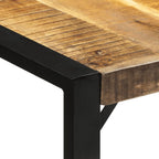 vidaXL Esstisch 175x90x76 cm Raues Massivholz Mango