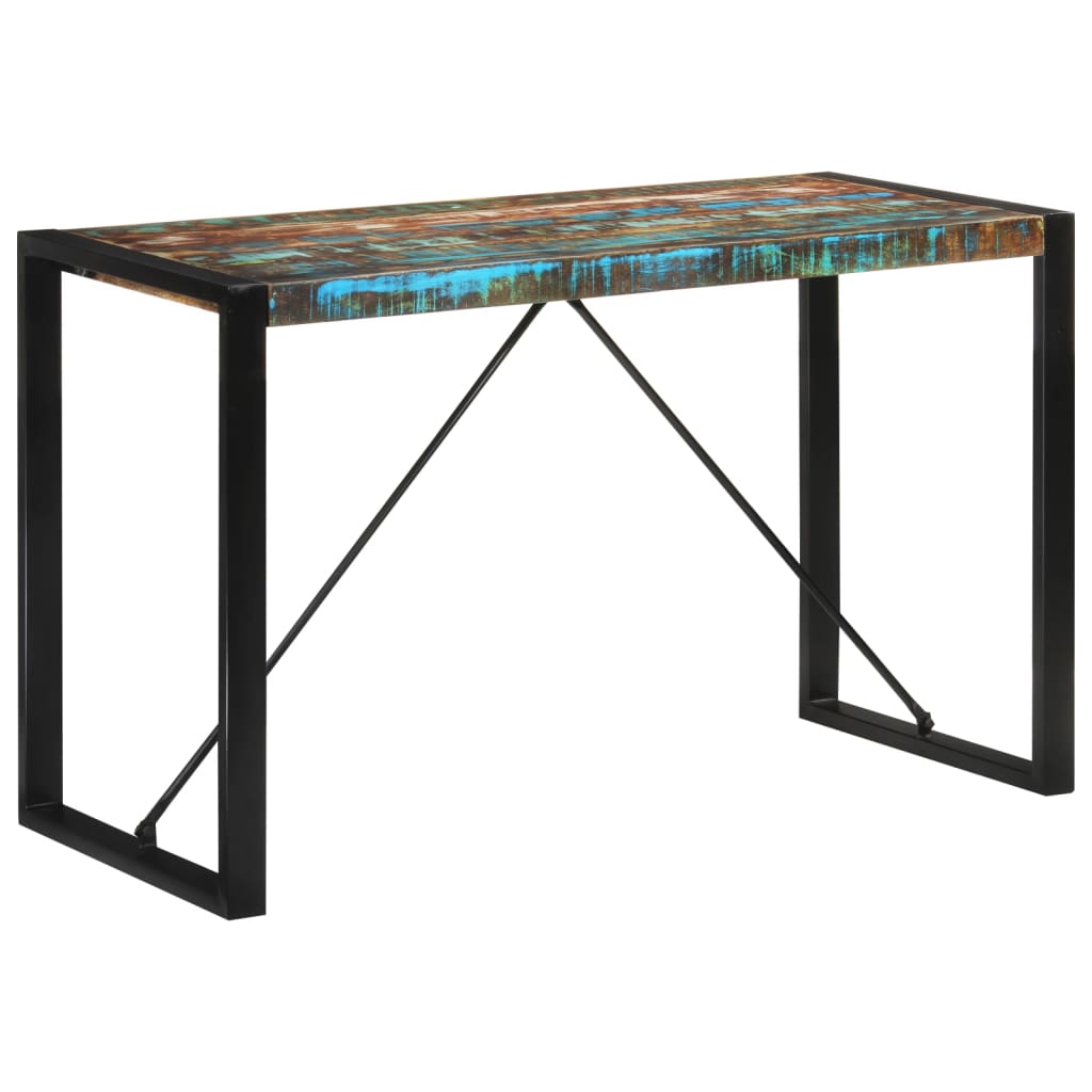 vidaXL Esstisch 110x55x76 cm Altholz Massiv