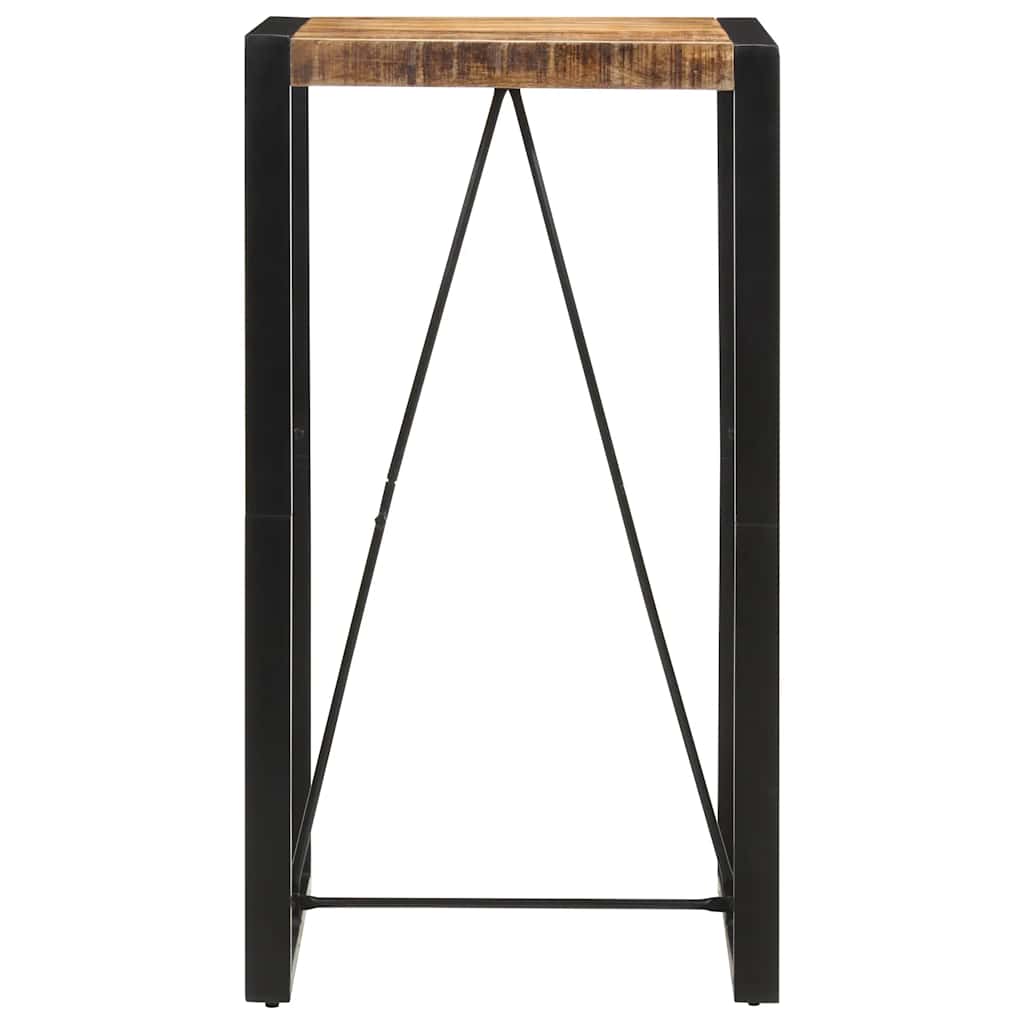 vidaXL Bartisch 60x55x110 cm Massives Raues Mangoholz