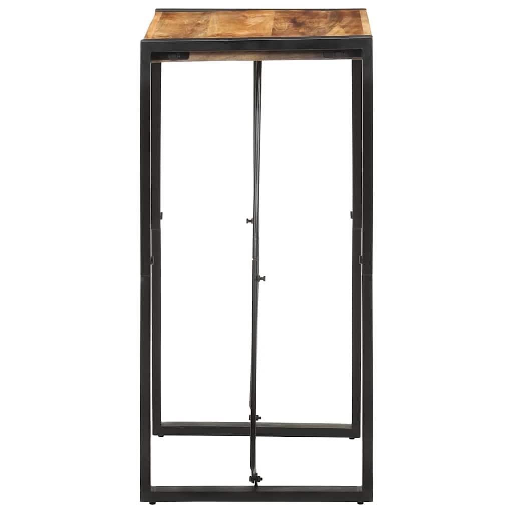 vidaXL Bartisch 60x55x110 cm Massives Raues Mangoholz