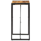 vidaXL Bartisch 60x55x110 cm Massives Raues Mangoholz
