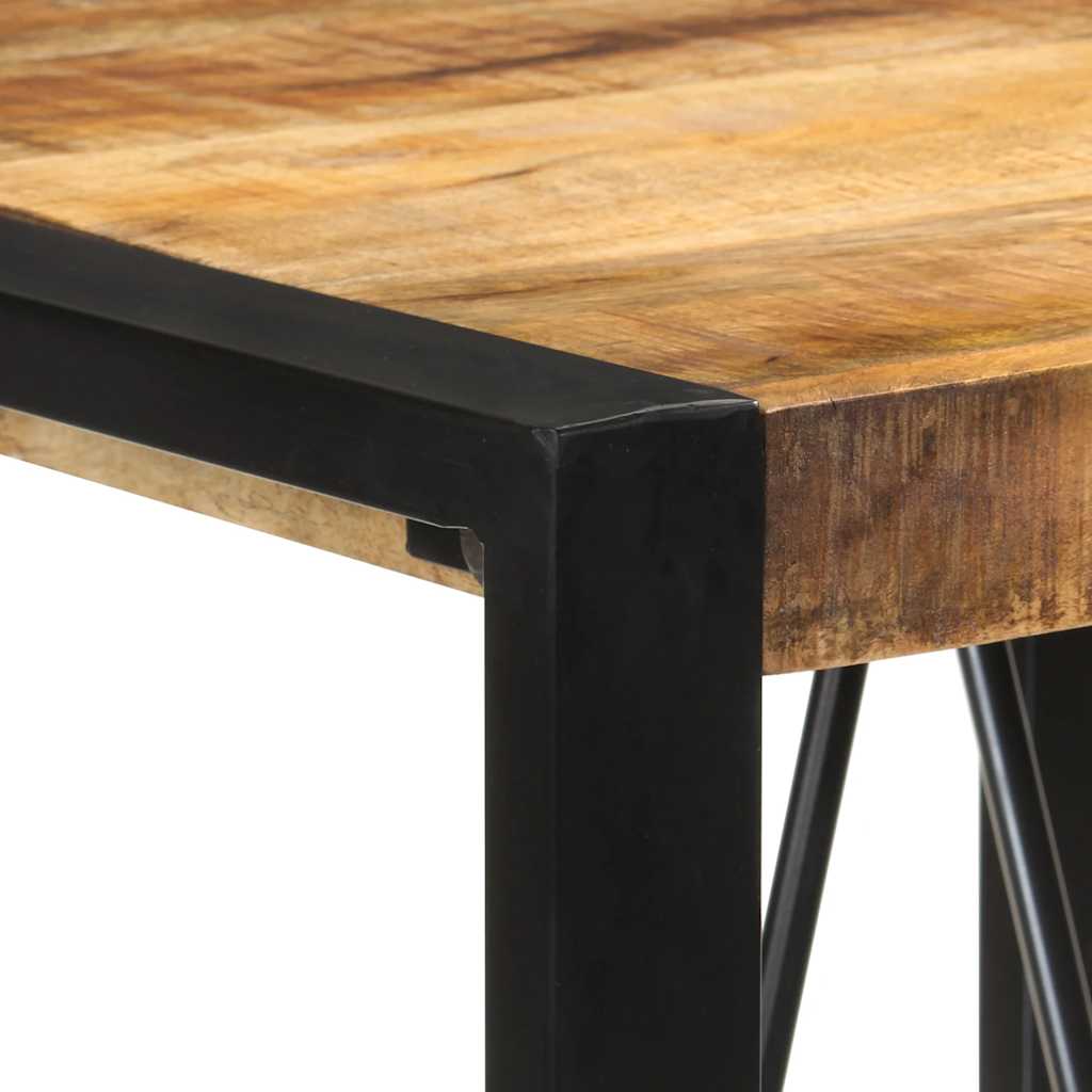 vidaXL Bartisch 60x55x110 cm Massives Raues Mangoholz