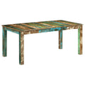 vidaXL Esstisch 180x90x76 cm Massivholz Altholz