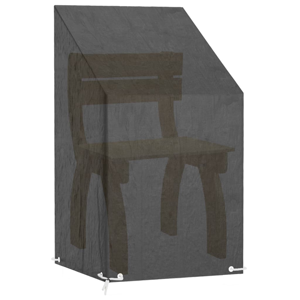 vidaXL Abdeckung für Gartenstuhl 8 Ösen 65x65x80/120 cm Polyethylen