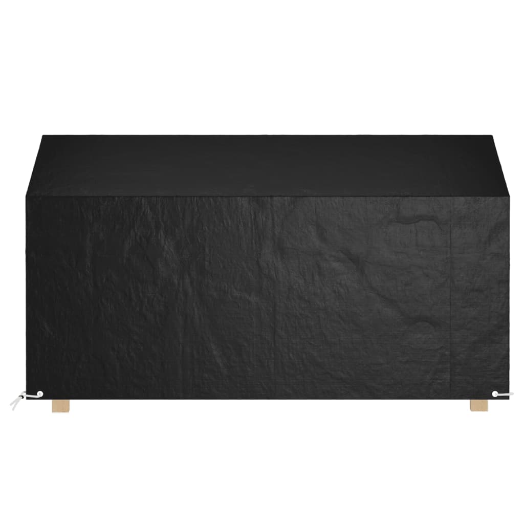 vidaXL Abdeckung für Gartenbank 12 Ösen 210x70x70/88 cm Polyethylen