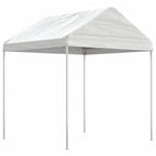 vidaXL Pavillon mit Dach Weiß 4,46x2,28x2,69 m Polyethylen