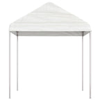 vidaXL Pavillon mit Dach Weiß 4,46x2,28x2,69 m Polyethylen