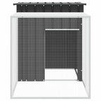 vidaXL Kaninchenkäfig Anthrazit 200x91x100 cm Verzinkter Stahl