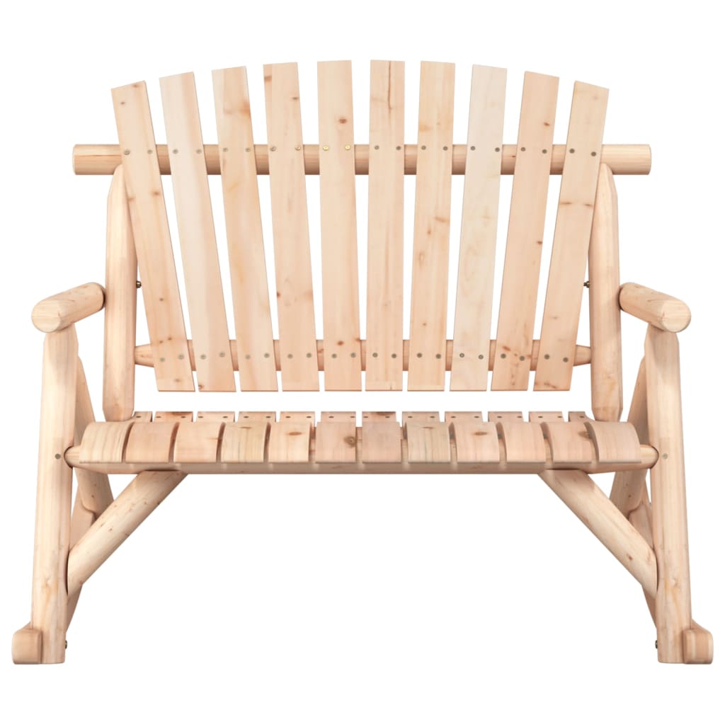vidaXL Garten-Schaukelbank 2-Sitzer 123x96x102 cm Massivholz Fichte