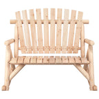 vidaXL Garten-Schaukelbank 2-Sitzer 123x96x102 cm Massivholz Fichte