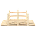 vidaXL Gartenbrücke mit Geländer 150x67x56 cm Massivholz Fichte