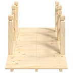 vidaXL Gartenbrücke mit Geländer 150x67x56 cm Massivholz Fichte