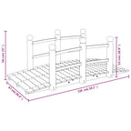 vidaXL Gartenbrücke mit Geländer 150x67x56 cm Massivholz Fichte