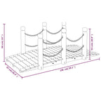 vidaXL Gartenbrücke mit Kettengeländer 150x67x56 cm Massivholz Fichte