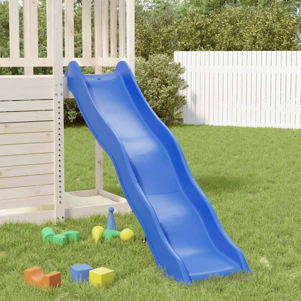 vidaXL Kinderrutsche Blau 174x38 cm Polypropylen