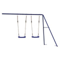 vidaXL Kinderschaukeln 2 Stk. Blau 265x156,5x155,5 cm Polypropylen