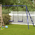 vidaXL Kinderschaukeln 2 Stk. Blau 265x156,5x155,5 cm Polypropylen