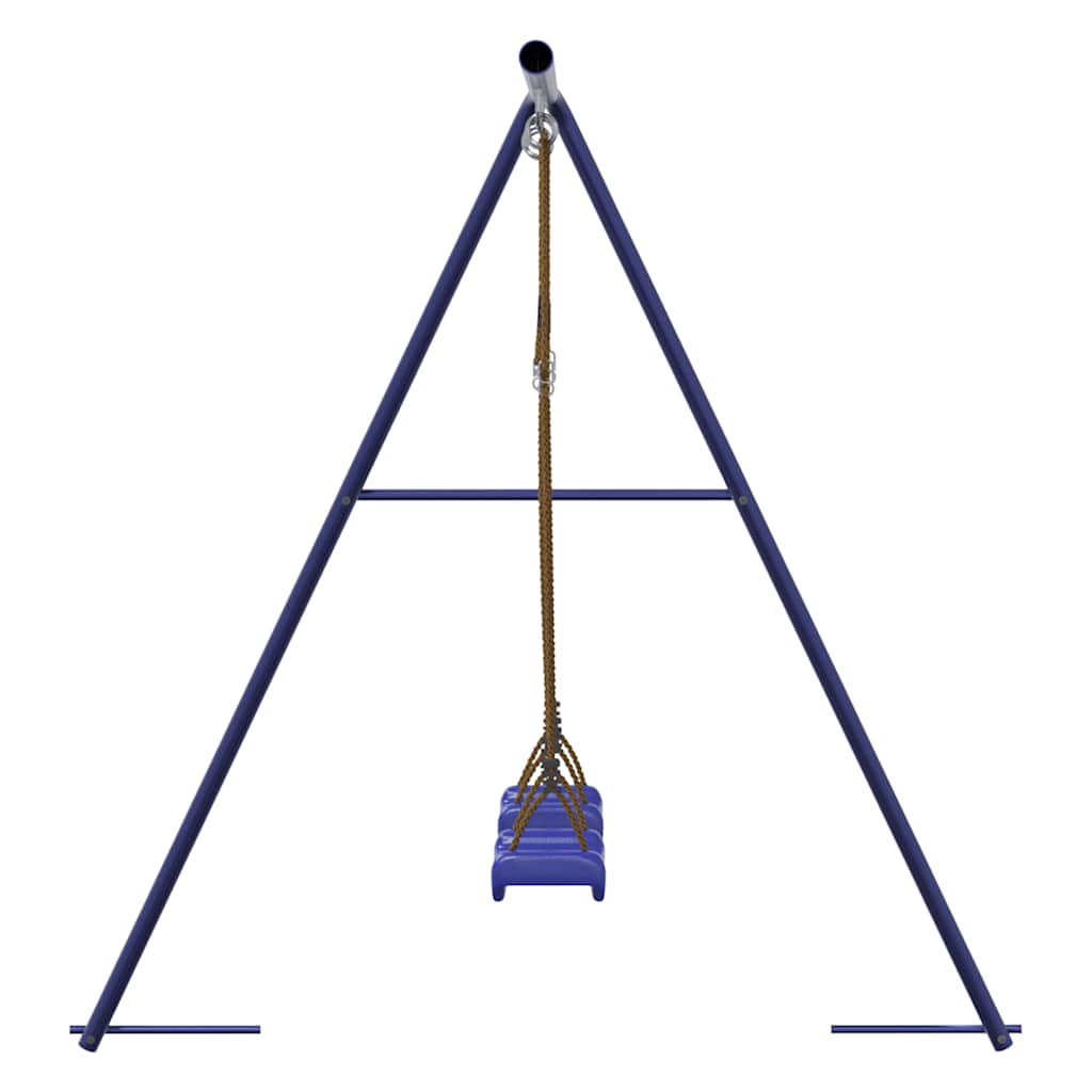 vidaXL Kinderschaukeln 2 Stk. Blau 265x156,5x155,5 cm Polypropylen
