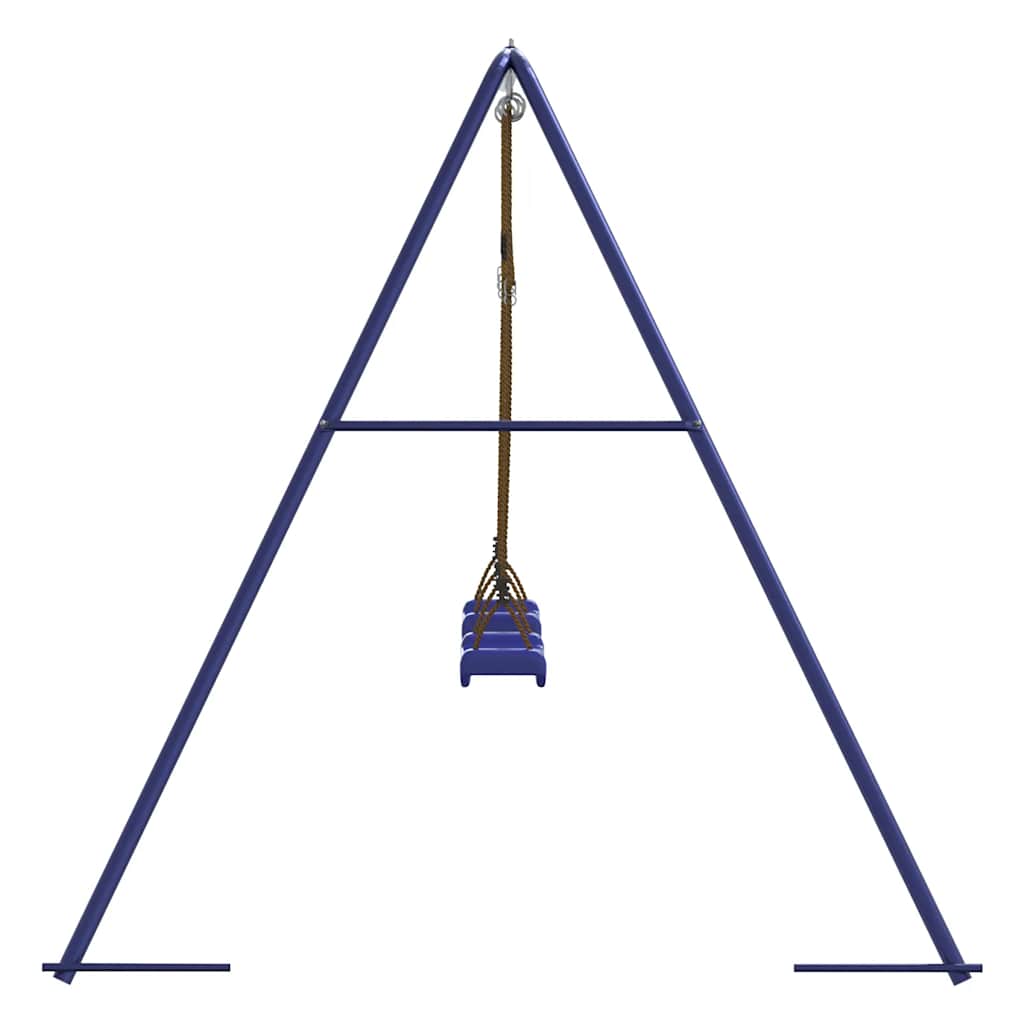 vidaXL Kinderschaukeln 2 Stk. Blau 265x156,5x155,5 cm Polypropylen