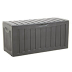 vidaXL Truhe Schwarz 118x53x57 cm Polypropylen