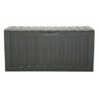 vidaXL Truhe Schwarz 118x53x57 cm Polypropylen