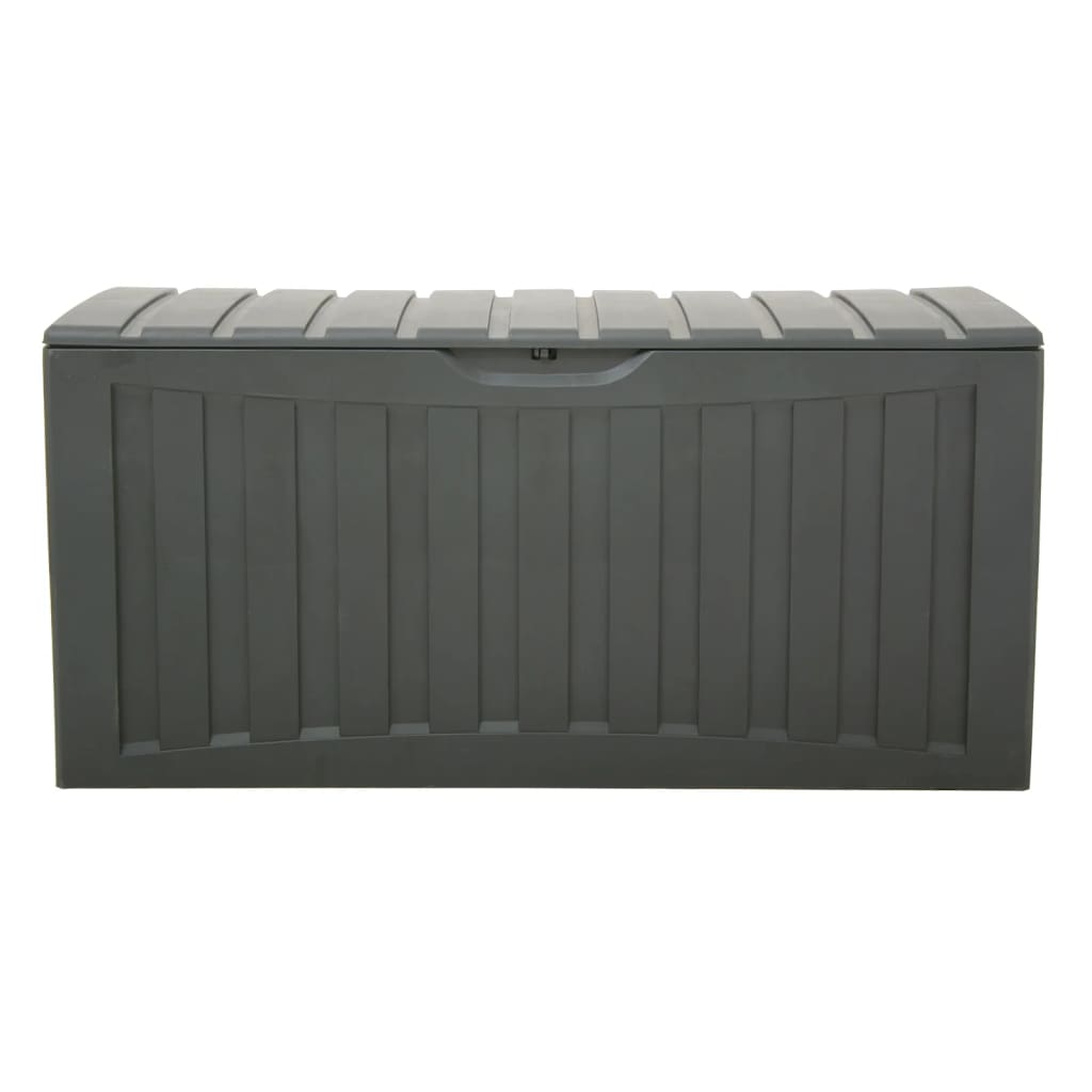 vidaXL Truhe Schwarz 118x53x57 cm Polypropylen