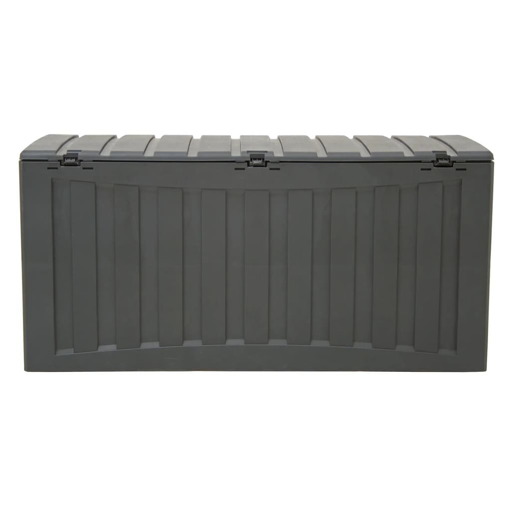 vidaXL Truhe Schwarz 118x53x57 cm Polypropylen