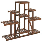 vidaXL Blumenständer 110x25x96 cm Massivholz Tanne