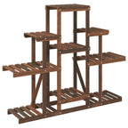 vidaXL Blumenständer 110x25x96 cm Massivholz Tanne