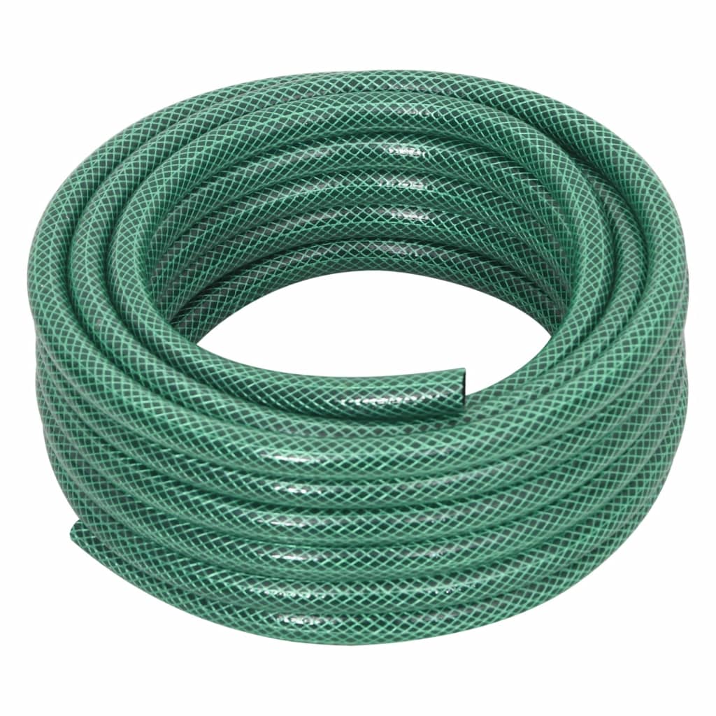 vidaXL Gartenschlauch Grün 0,6" 50 m PVC