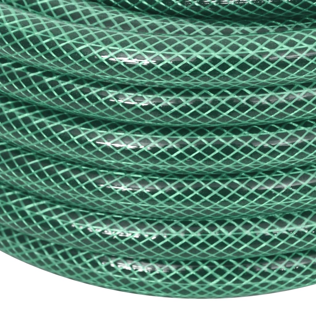 vidaXL Gartenschlauch Grün 0,6" 50 m PVC