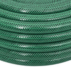 vidaXL Gartenschlauch mit Kupplung-Set Grün 0,75" 10 m PVC