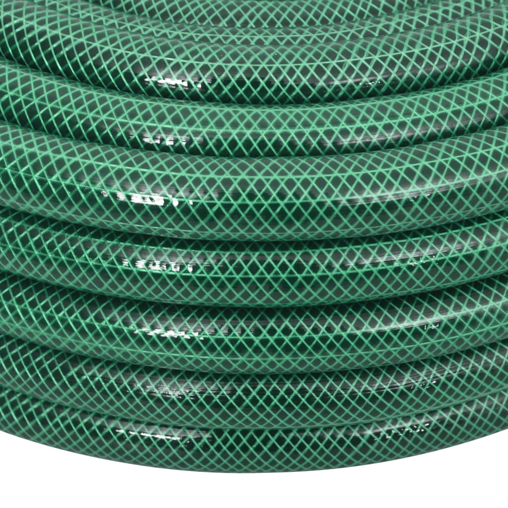 vidaXL Gartenschlauch mit Kupplung-Set Grün 0,75" 10 m PVC