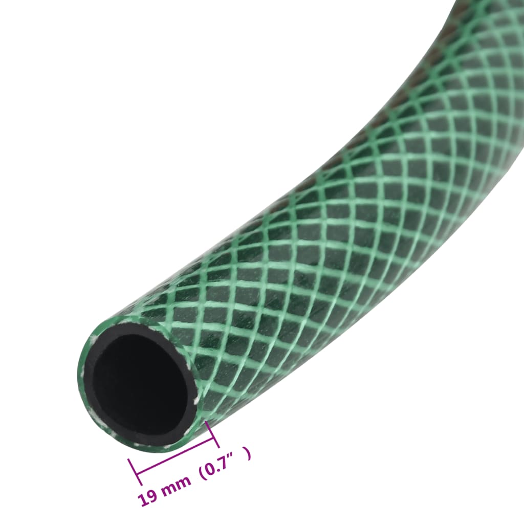 vidaXL Gartenschlauch Grün 0,75" 10 m PVC