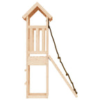 vidaXL Spielturm mit Kletterwand Massivholz Kiefer