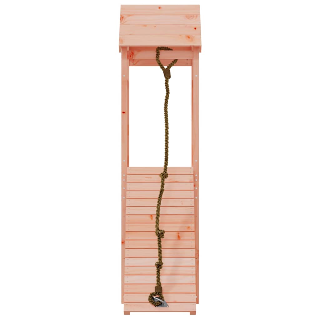 vidaXL Spielturm mit Kletterwand Massivholz Douglasie