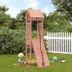 vidaXL Spielturm mit Kletterwand Massivholz Douglasie