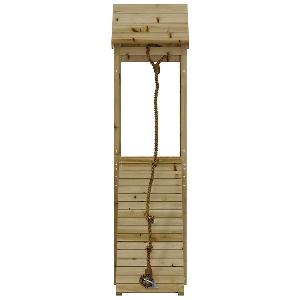 vidaXL Spielturm mit Kletterwand Imprägniertes Kiefernholz