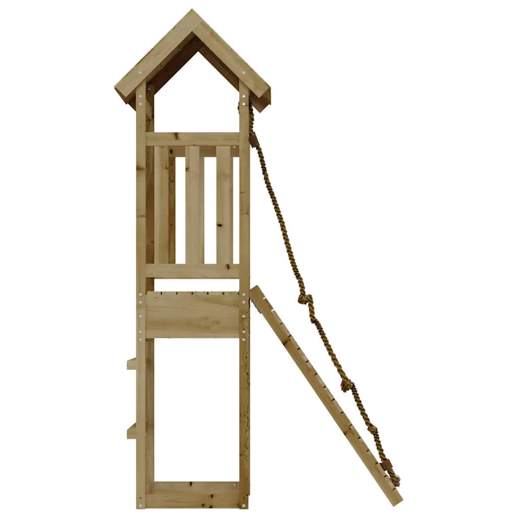 vidaXL Spielturm mit Kletterwand Imprägniertes Kiefernholz