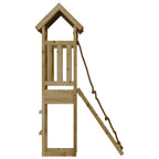 vidaXL Spielturm mit Kletterwand Imprägniertes Kiefernholz