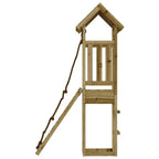 vidaXL Spielturm mit Kletterwand Imprägniertes Kiefernholz