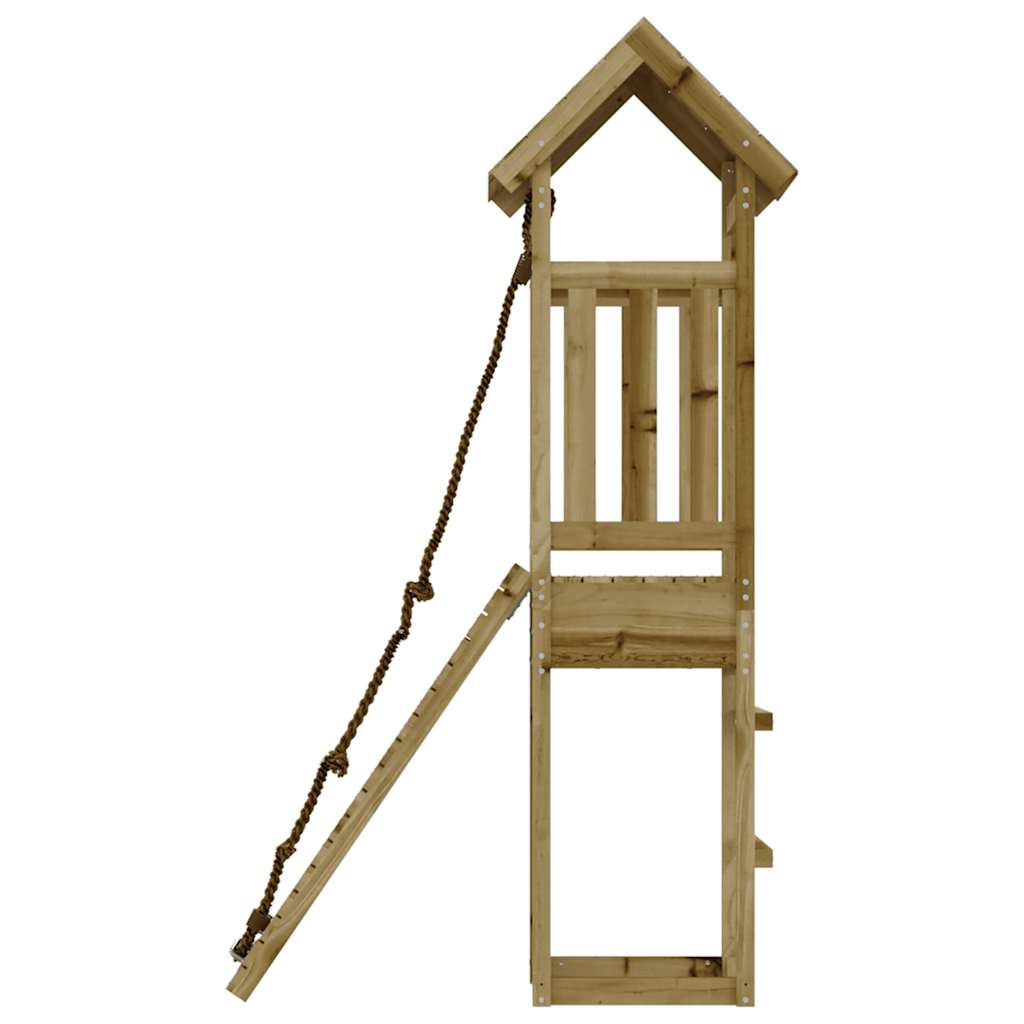 vidaXL Spielturm mit Kletterwand Imprägniertes Kiefernholz
