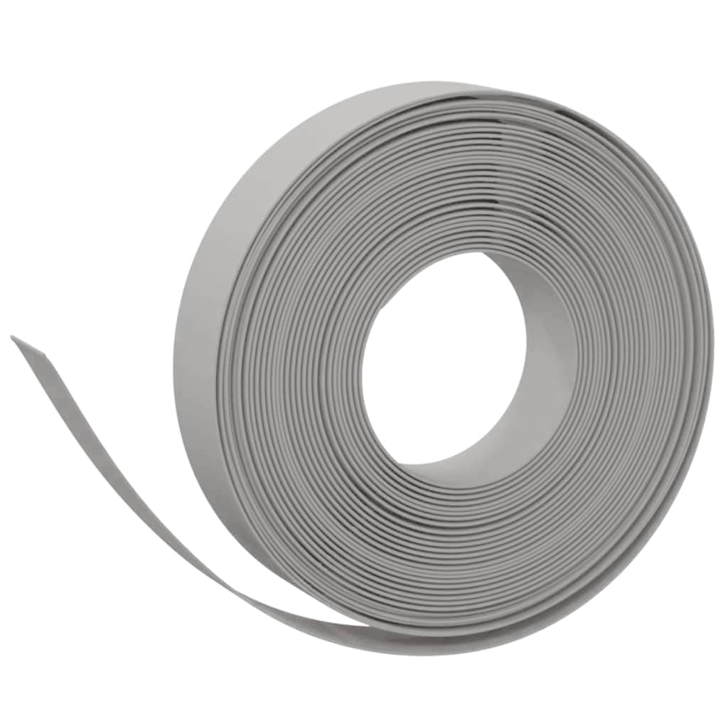 vidaXL Rasenkanten 3 Stk. Grau 10 m 10 cm Polyethylen